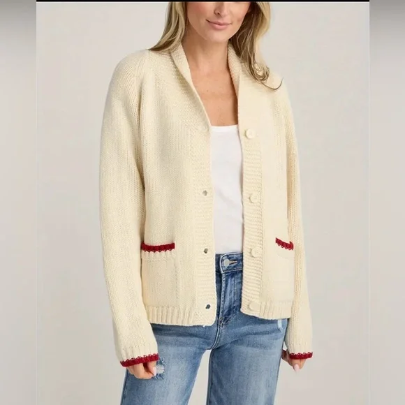 Lobster Design Cream Sweater-nwot - Picture 2 of 4